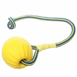 Мяч из вспененной резины на веревке StarMark Swing&Fling DuraFoam Fetch Ball